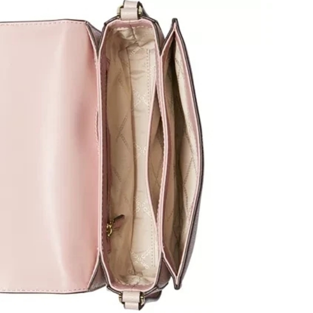 'MICHAEL KORS' 'HOLLY' LEATHER STUDDED CROSSBODY BAGw/MK DUST BAG 2-PIECE SET - Picture 13 of 16